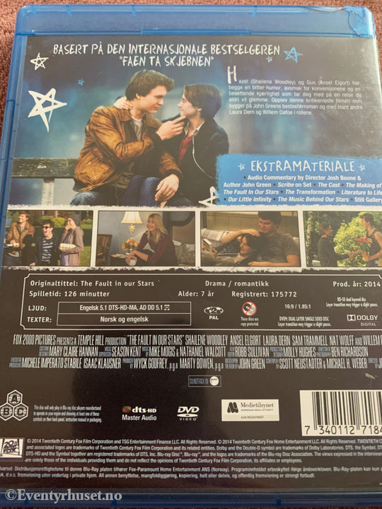 The Fault in our Stars. 2014. Blu-ray. Blu-ray Disc