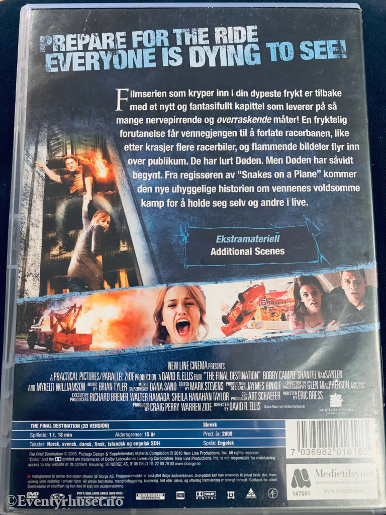 The Final Destination. 2009. Dvd Leiefilm.