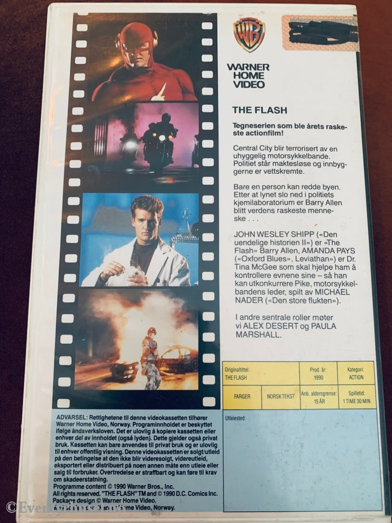 The Flash. 1990. Vhs Big Box.