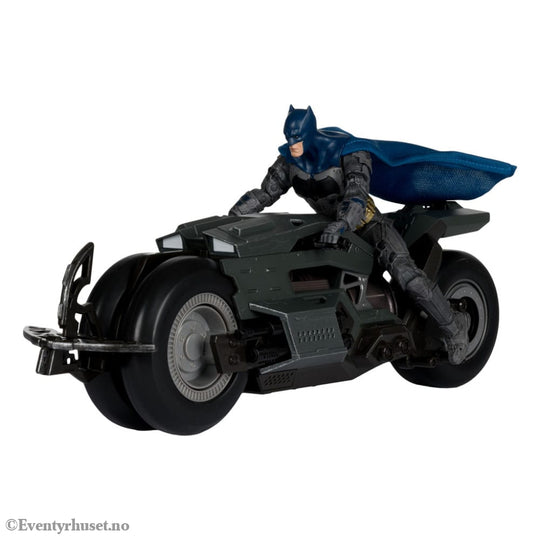 The Flash DC Multiverse Vehicle Batcycle with Batman Collectibles