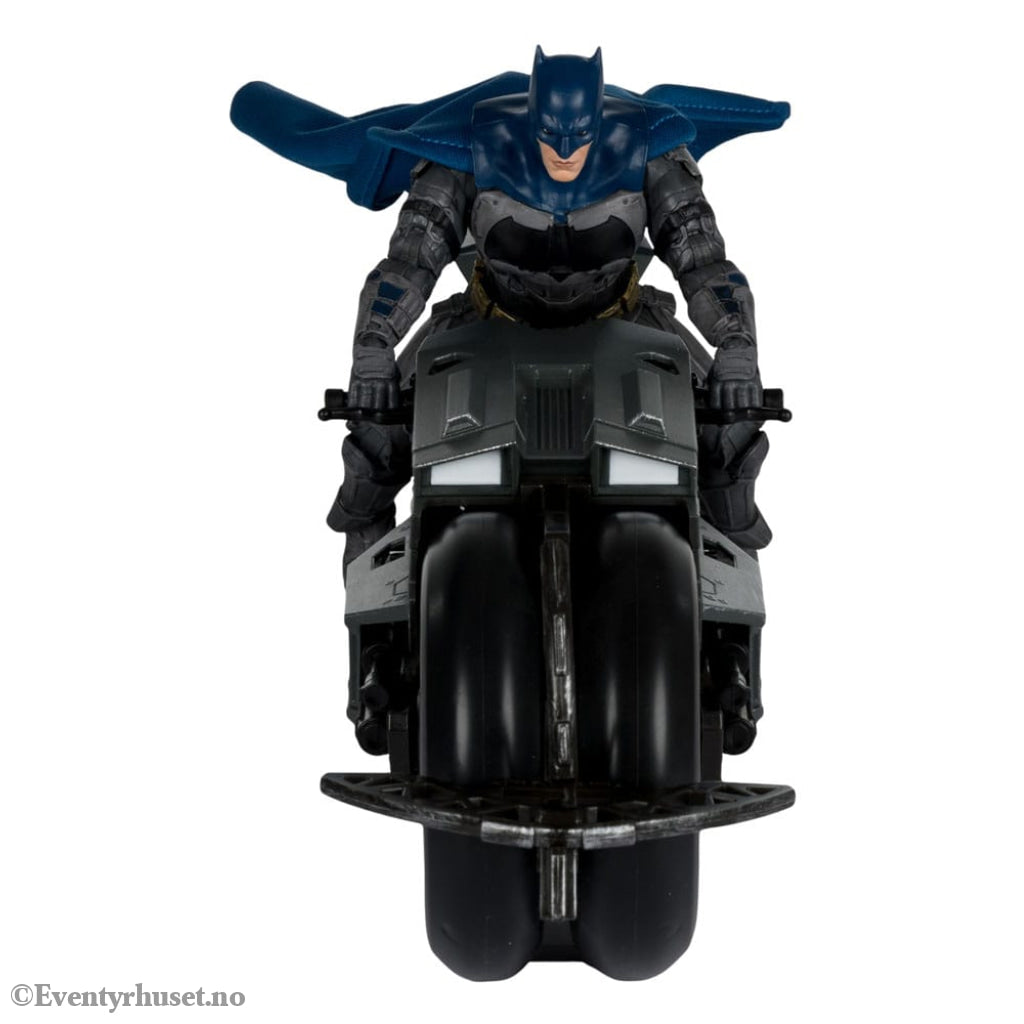 The Flash DC Multiverse Vehicle Batcycle with Batman Collectibles