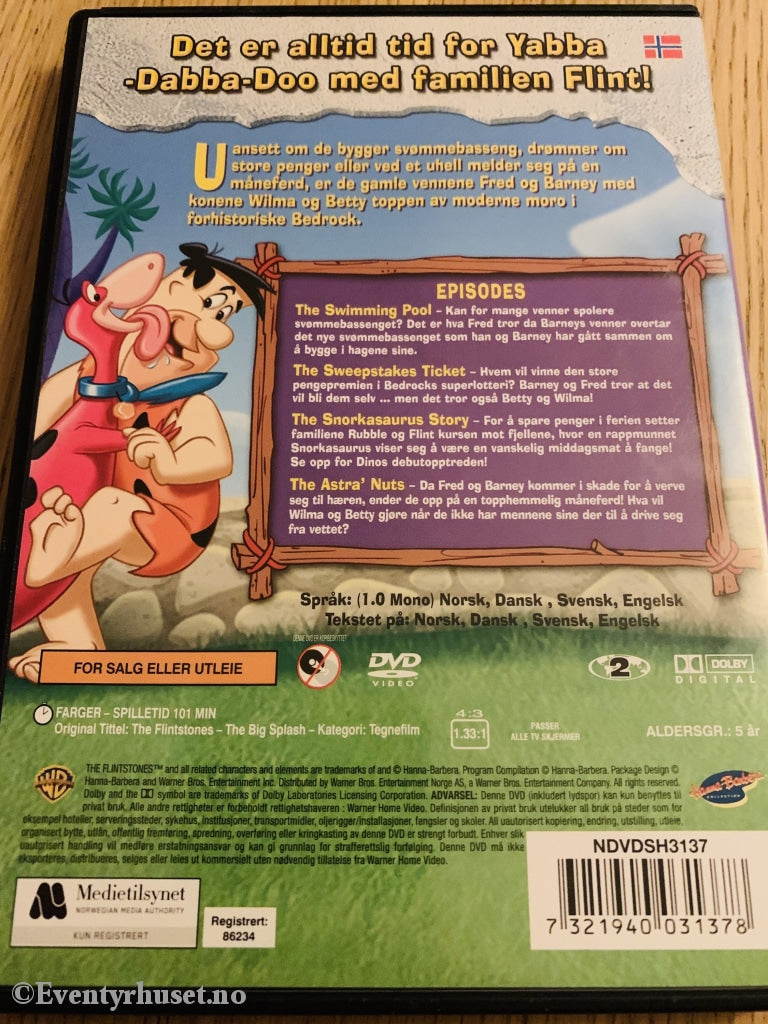 The Flintstones. Det Store Plasket. Dvd. Dvd