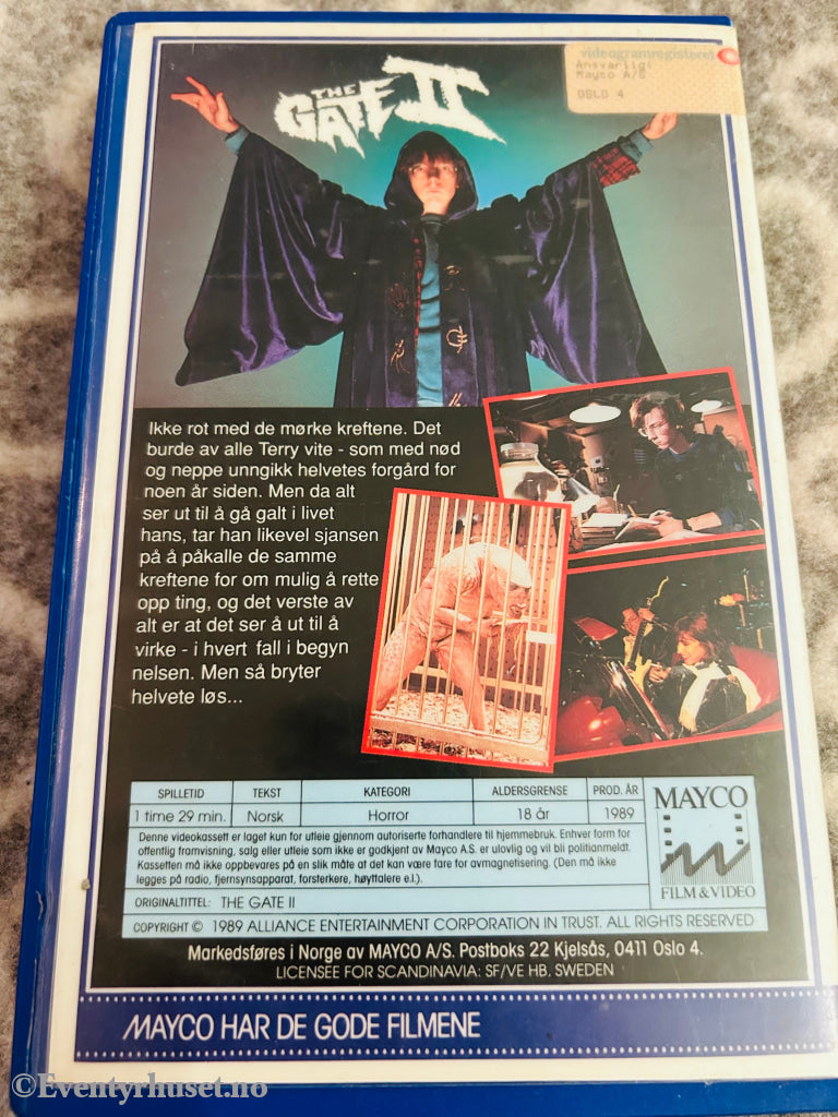 The Gate 2. 1989. Vhs Big Box. Box