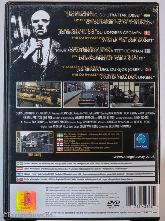 The Getaway . PS2.