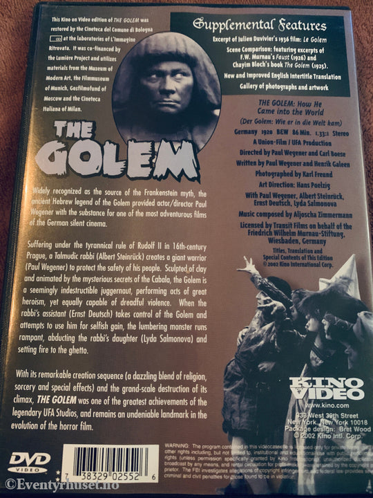 The Golem. 1920. DVD. DVD