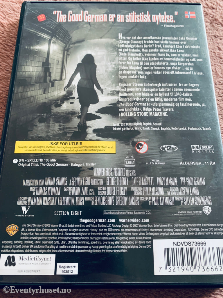 The Good German (2006). DVD.