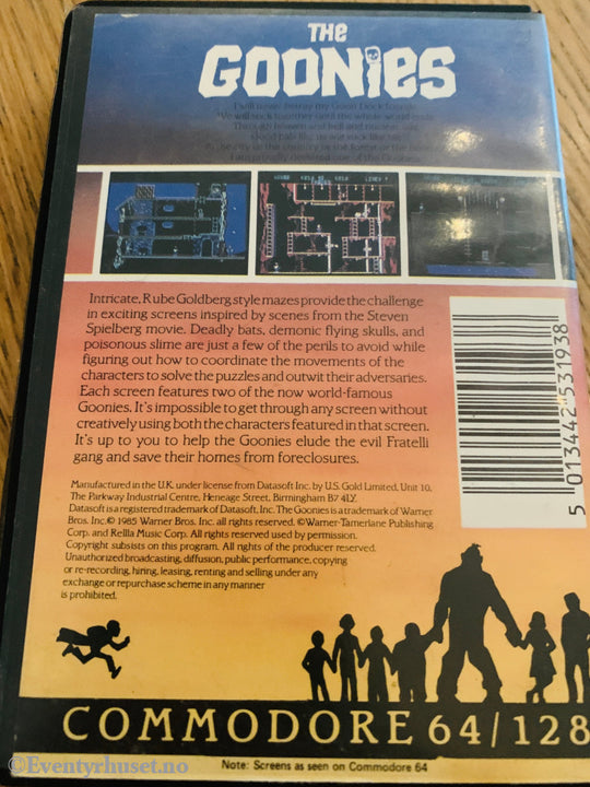 The Goonies (1985). Commodore 64 (C64) spill solgt i Norge! Commodore 64/130