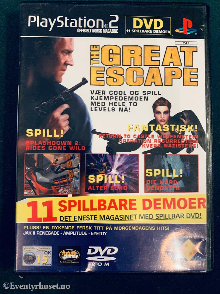 The Great Escape Mfl. 11 Spillbare Demoer. Ps2. Ps2