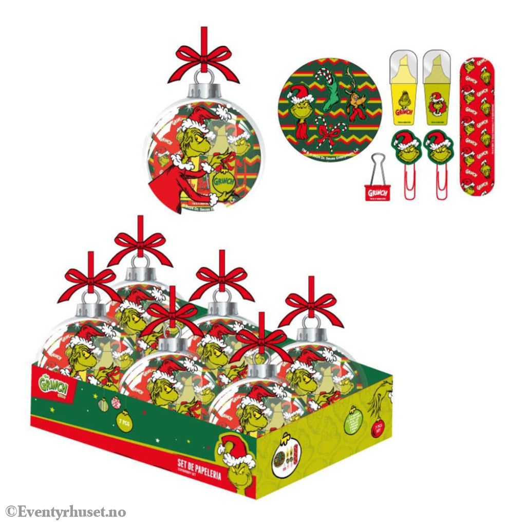 The Grinch tree ornment with stationery - set 5 pieces Home & Gifts