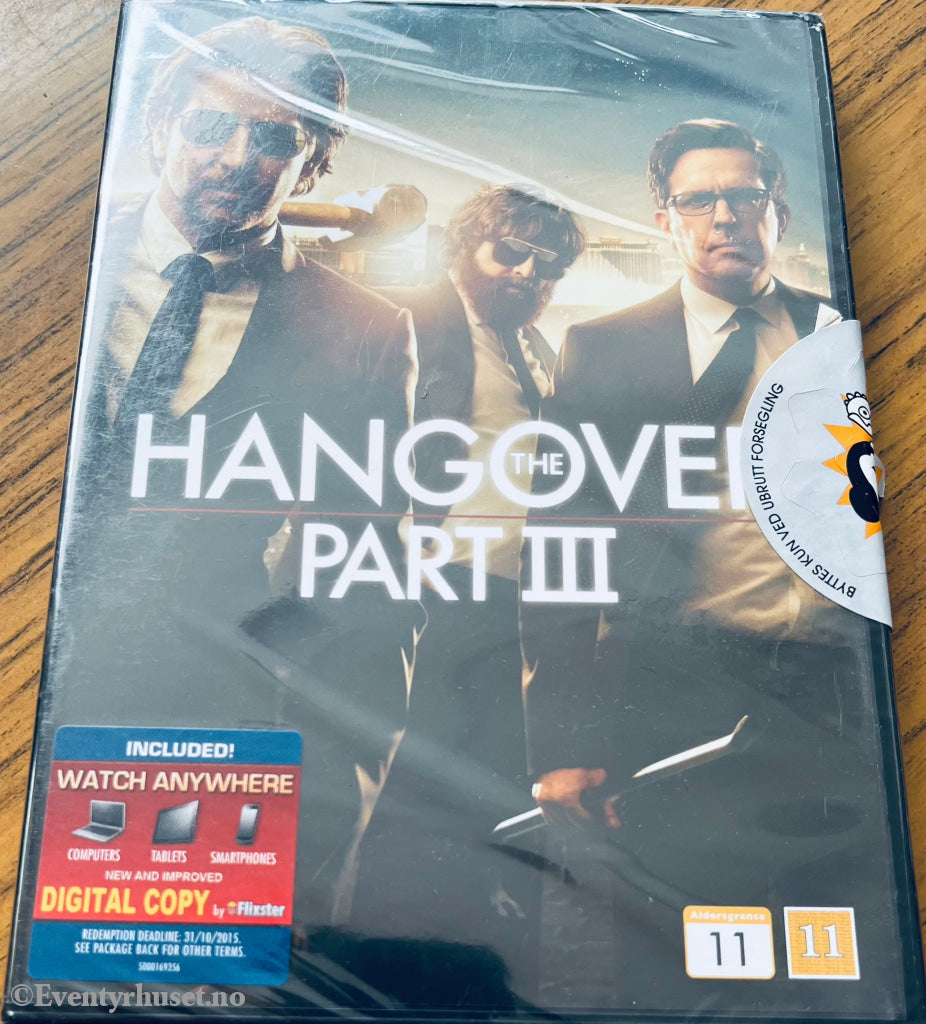 The Hangover Part Iii. Dvd. Ny I Plast! Dvd