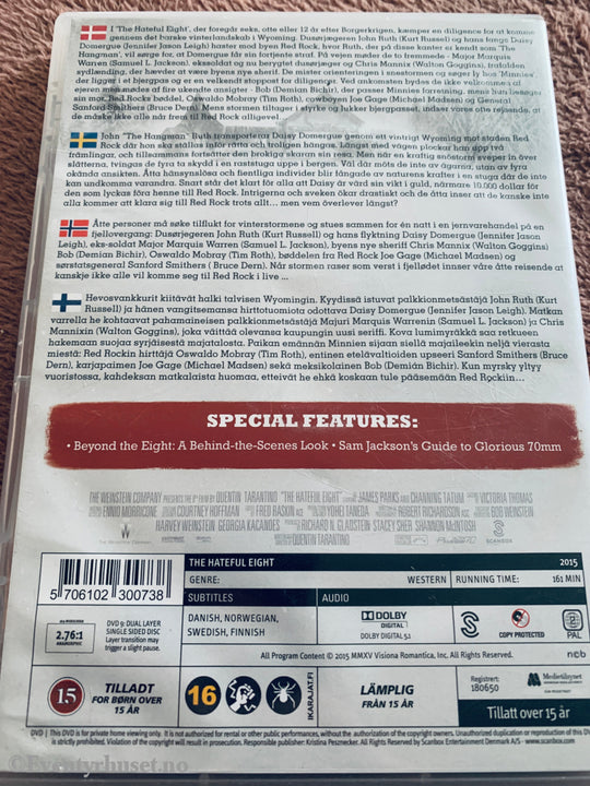 The Hateful Eight (2015). DVD.