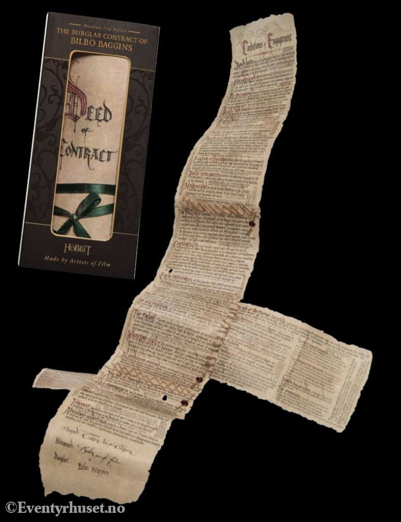 The Hobbit Mini Replica The Burglar Contract of Bilbo Baggins Collectibles