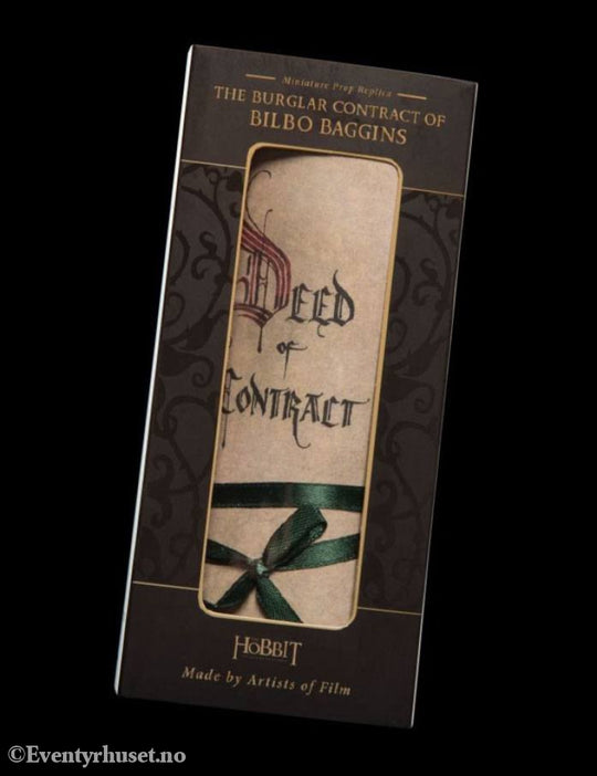 The Hobbit Mini Replica The Burglar Contract of Bilbo Baggins Collectibles