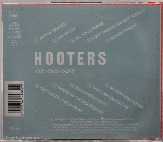 The Hooters. Nervous Night. 1985. Musikk-CD.