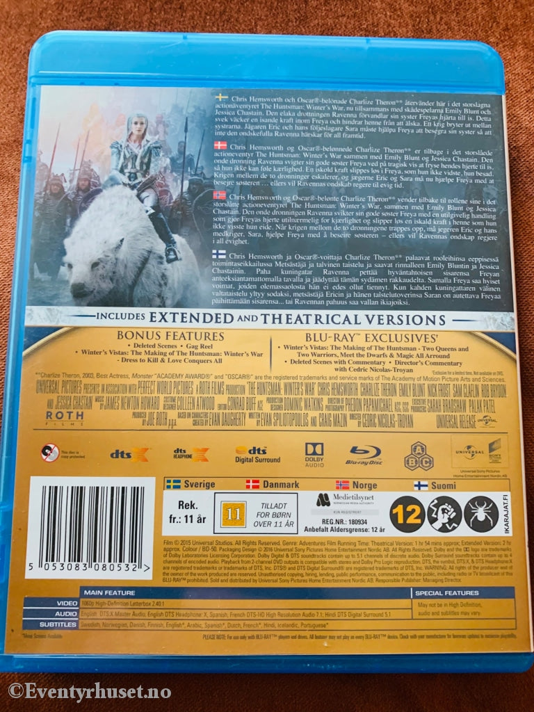 The Huntsman - Winter´s War. Blu-Ray. Blu-Ray Disc