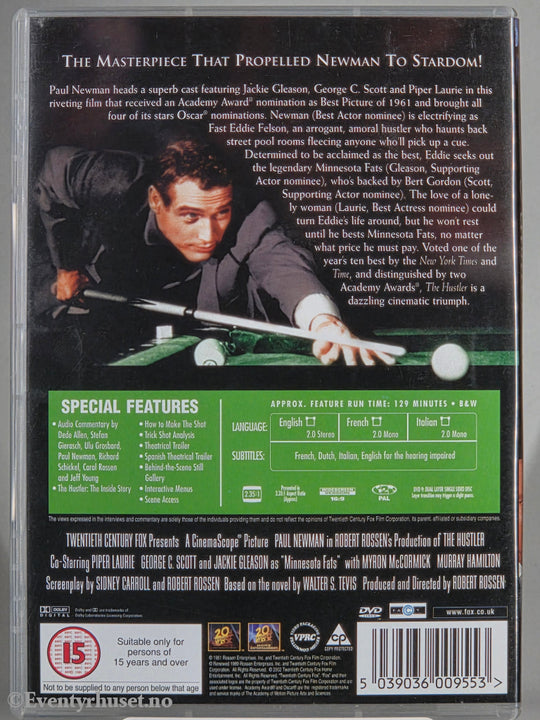 The Hustler (1961). DVD.