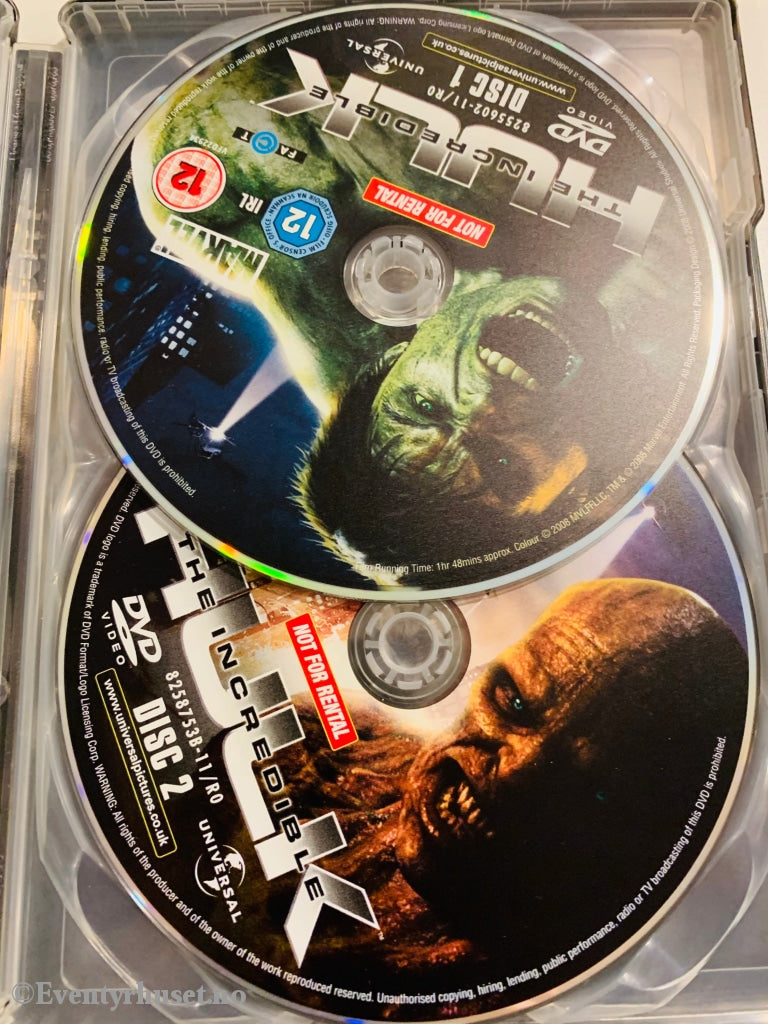 The Incredible Hulk. 2 Disc Special Edition. 2008. Dvd Steelbox.