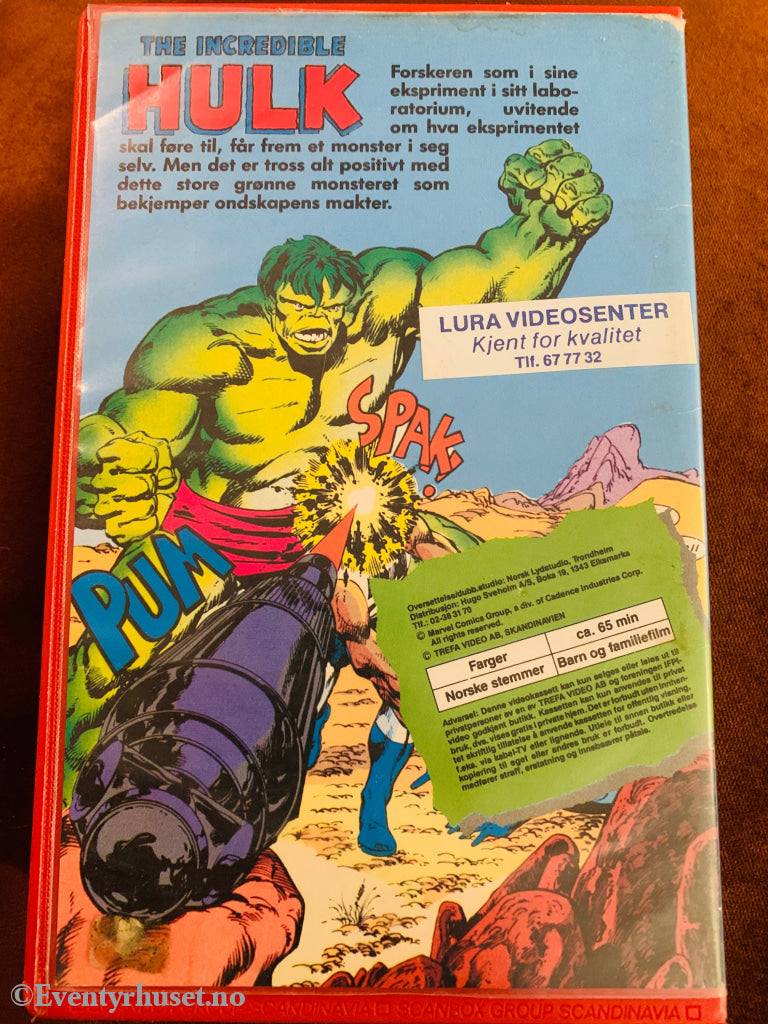 The Incredible Hulk 2. VHS Big Box.