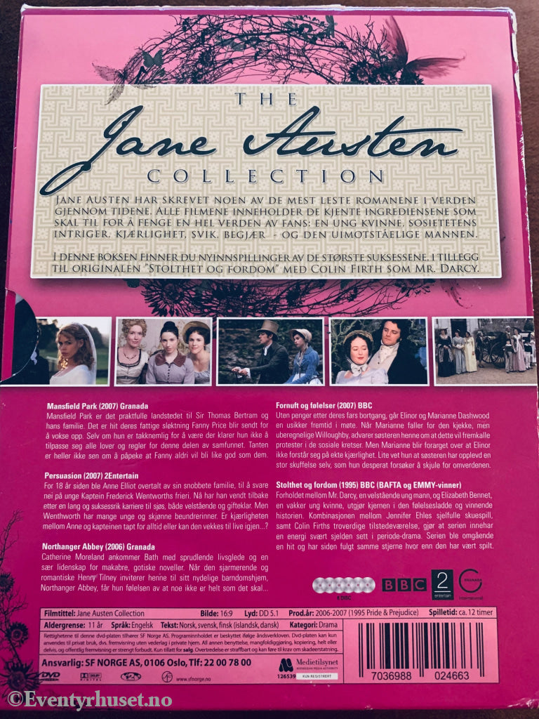 The Jane Austen Collection. Dvd Samleboks.