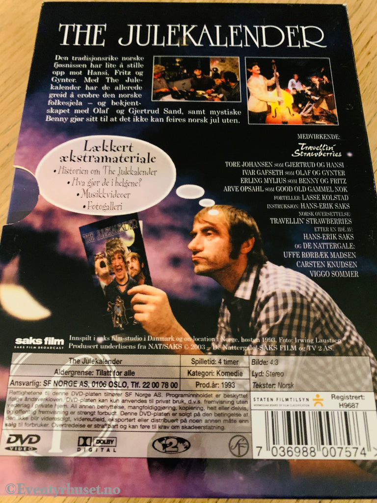 The Julekalender. 1993. Eksklusiv Dobbel-Dvd. Slipcase. Dvd