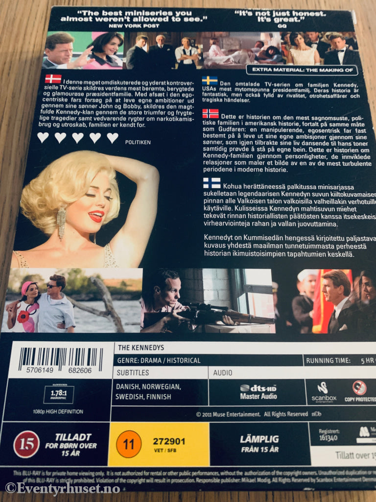 The Kennedys (2011). Blu-Ray samleboks.