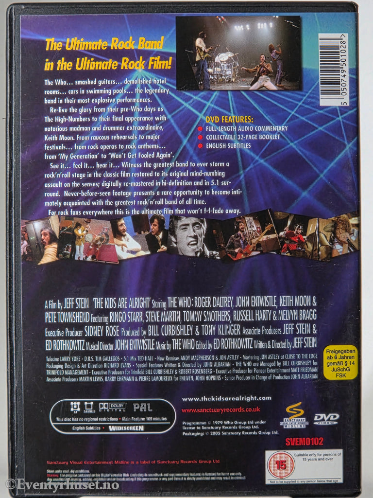 The Kids Are Alright (1979). DVD.