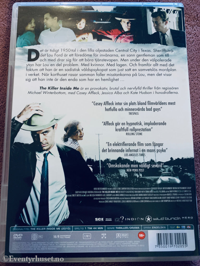 The Killer Inside Me. DVD.