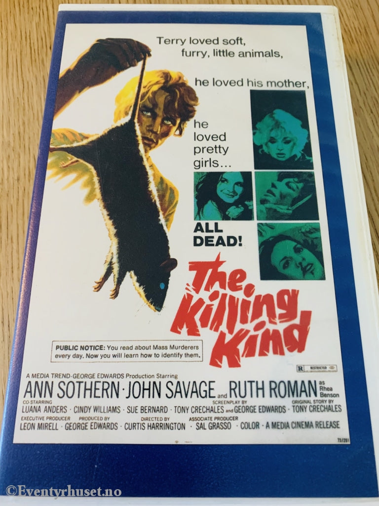 The Killing Kind ++. Vhs Big Box.