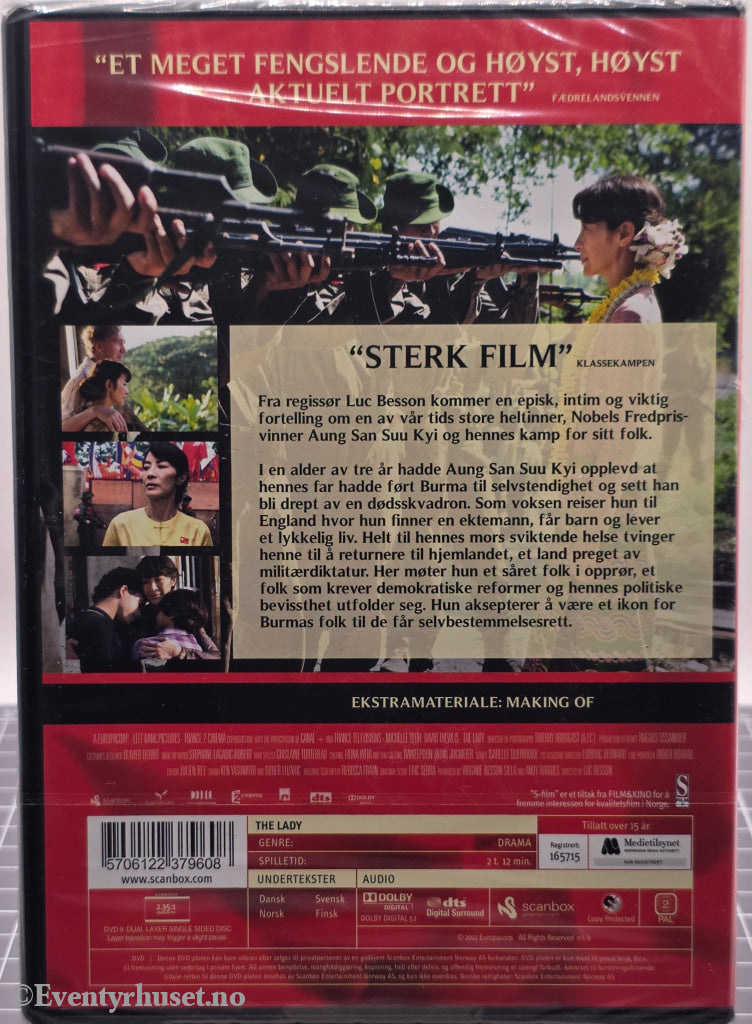 The Lady (2011). DVD. Ny i plast!