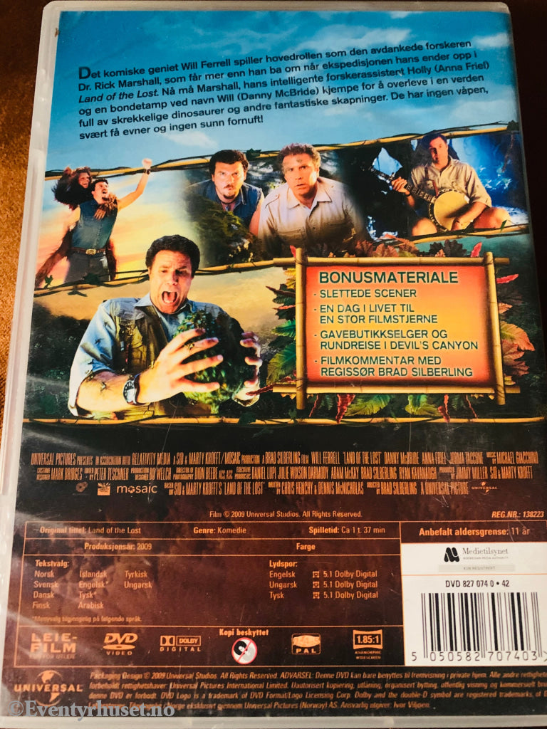 The Land Of Lost. 2009. Dvd Leiefilm.