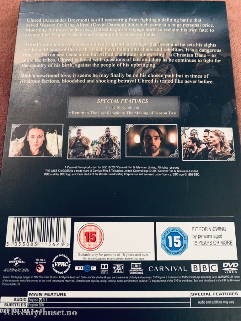 The Last Kingdom Season 3. DVD samleboks.