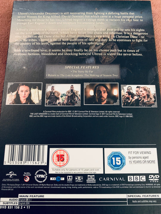 The Last Kingdom Season 3. DVD samleboks.
