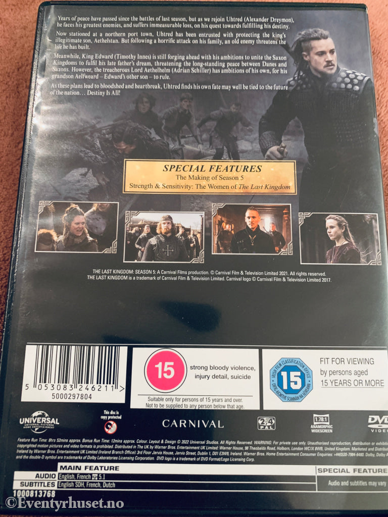 The Last Kingdom Season Five. DVD samleboks.