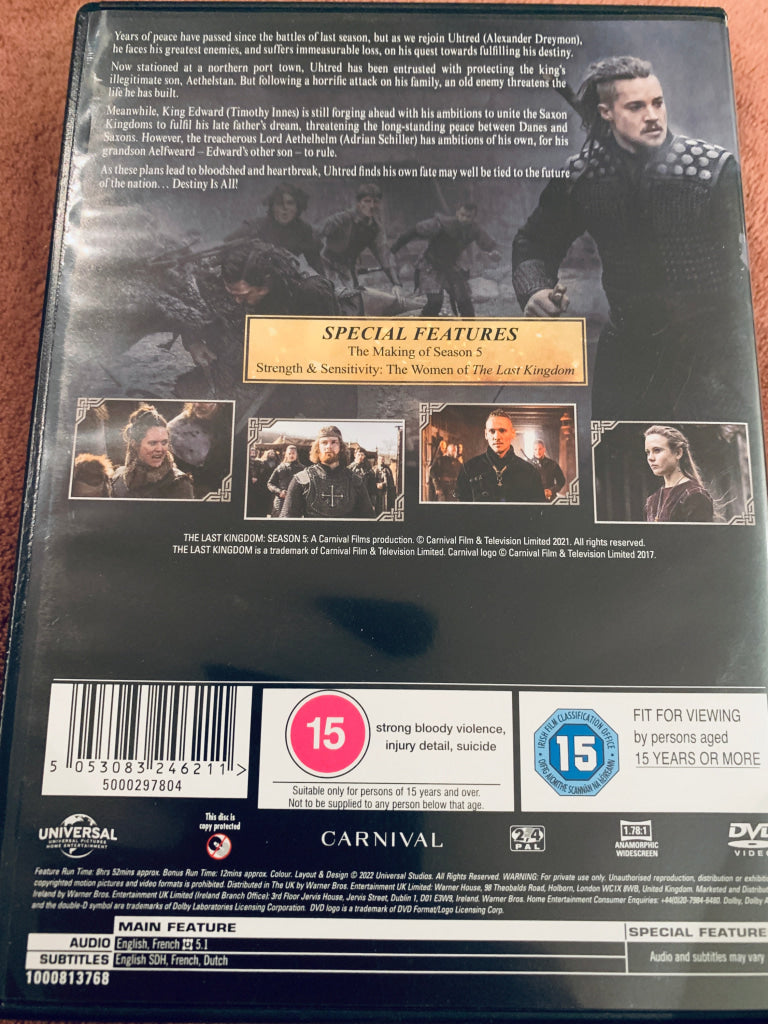 The Last Kingdom Season Five. DVD samleboks.