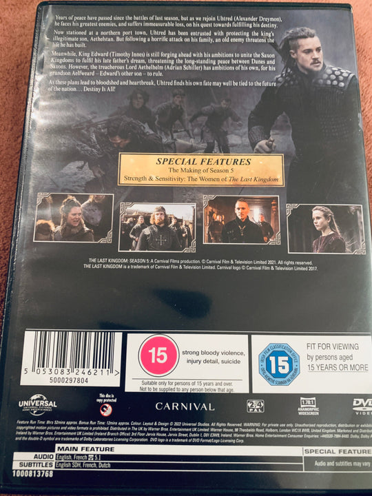The Last Kingdom Season Five. DVD samleboks.
