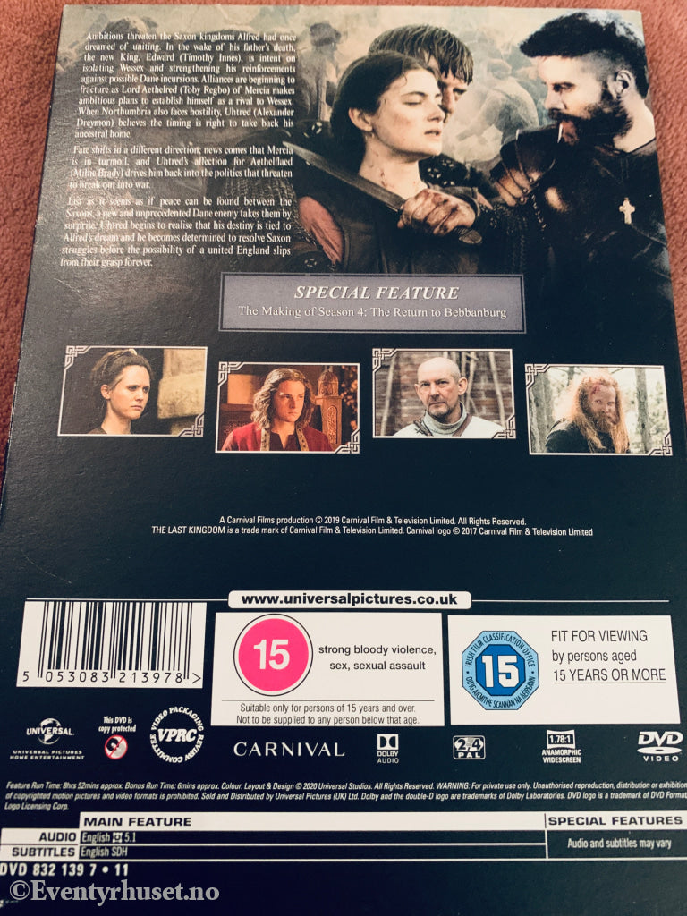 The Last Kingdom Season Four. DVD samleboks.