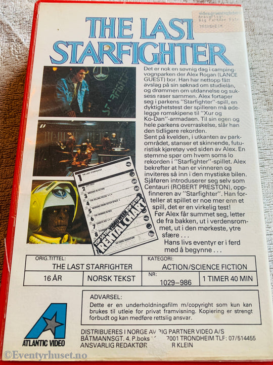 The Last Starfighter. 1984. VHS Big Box. VHS