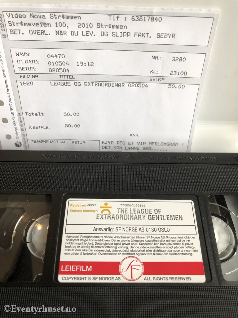 The League Of Extraordinary Gentlemen. 2003. Vhs. Vhs