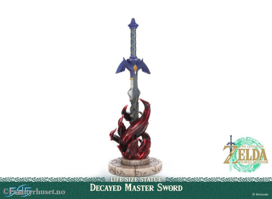 The Legend of Zelda: Tears of the Kingdom Life Size Statue 1/1 Decayed Master Sword 71 cm Collectibles