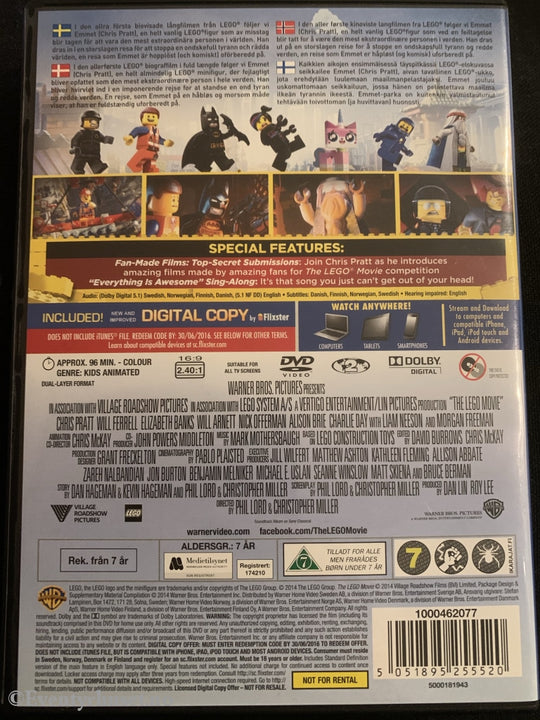 The Lego Movie. Dvd. Dvd
