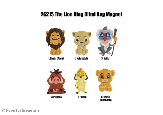 The Lion King Magnets blind pack Series 1 Display (12) Home & Gifts