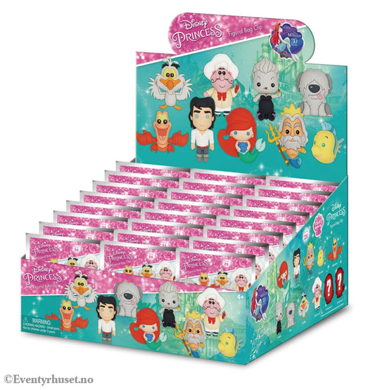 The Little Mermaid 3D PVC Bag Clips Series 1 Display (24) Fashion & Accessories