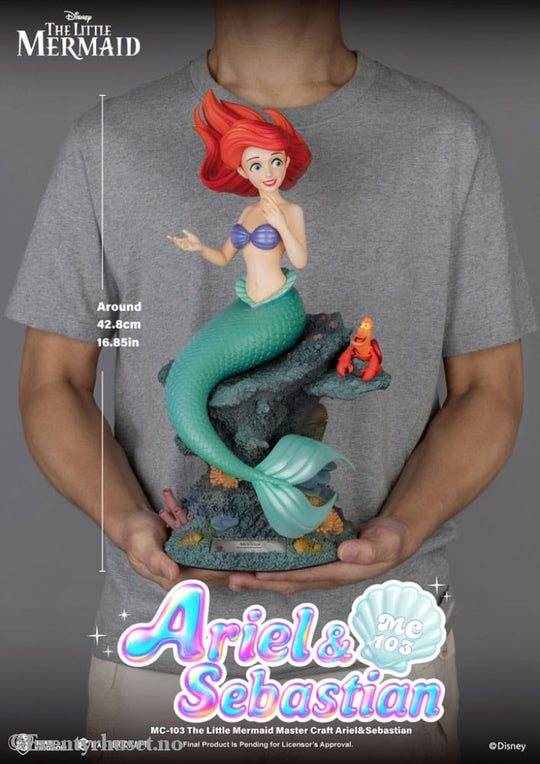 The Little Mermaid Master Craft Statue Ariel & Sebastian 42 cm Collectibles