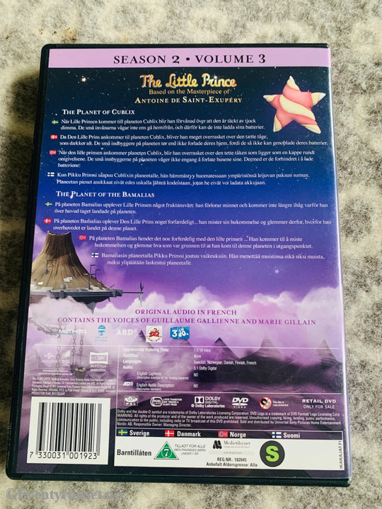 The Little Prince (Den Lille Prinsen). Sesong 2. Vol. 3. Dvd. Dvd