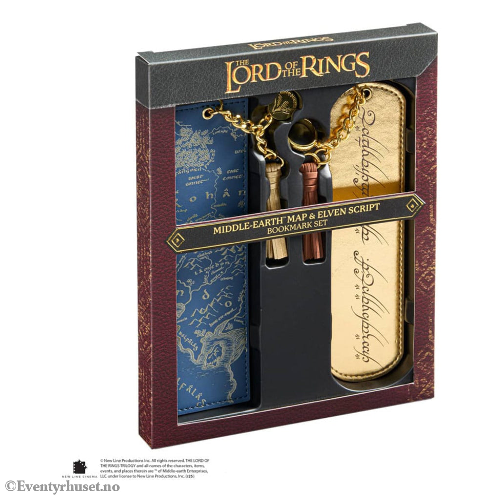 The Lord of the Rings Bookmarks 2-Pack Middle Earth and Elven script Home & Gifts