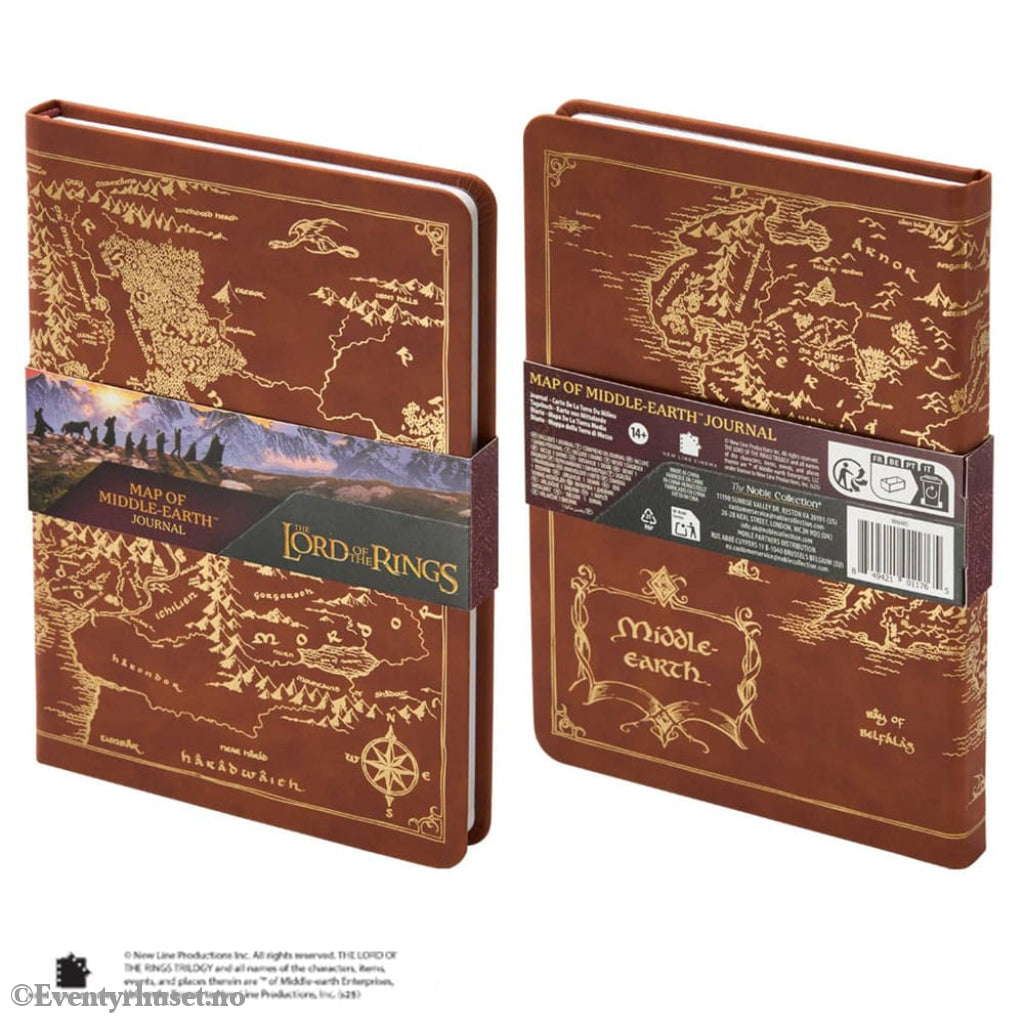 The Lord of the Rings Journal Map of Middle-Earth 240 pages Home & Gifts