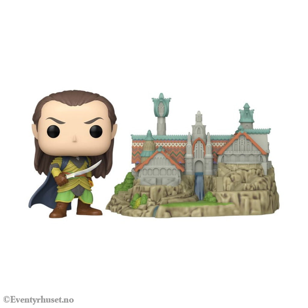 The Lord of the Rings POP! Town Vinyl Figure Elrond & Rivendell 9 cm Collectibles