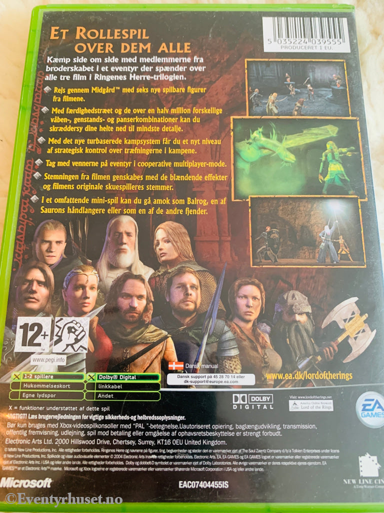 The Lord of The Rings The Third Age. Xbox.