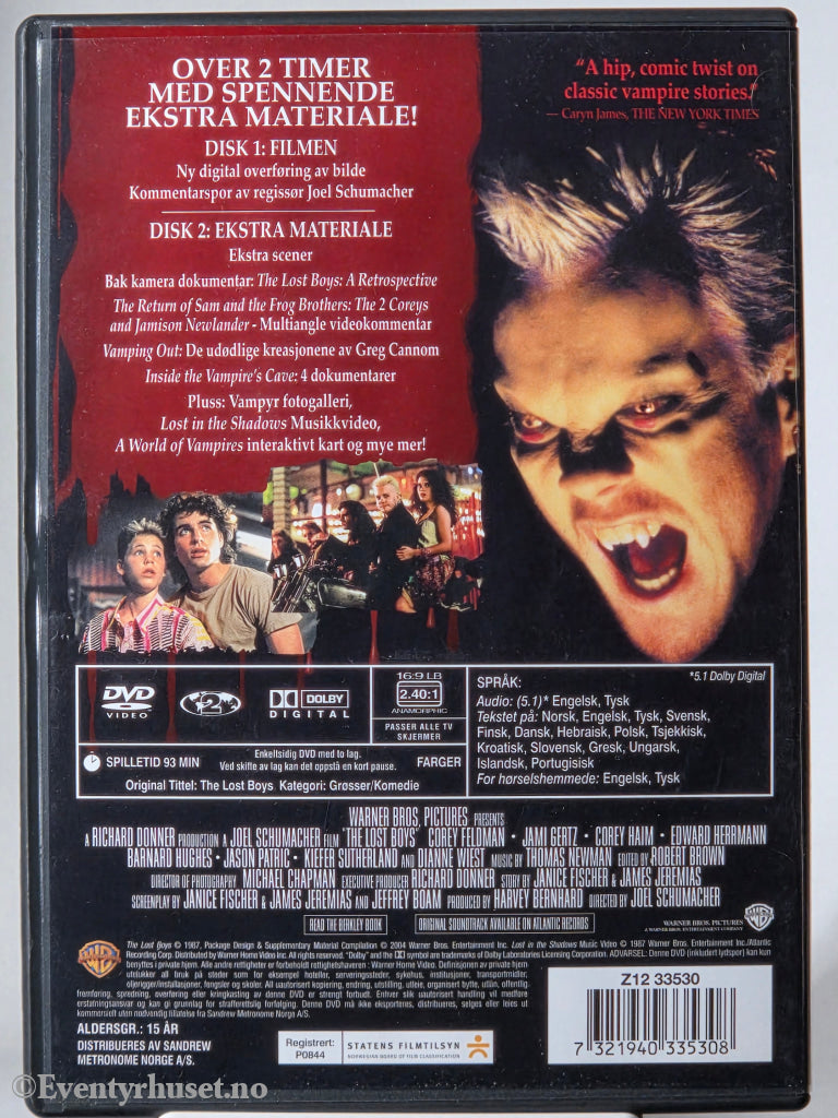 The Lost Boys. 1987. DVD.