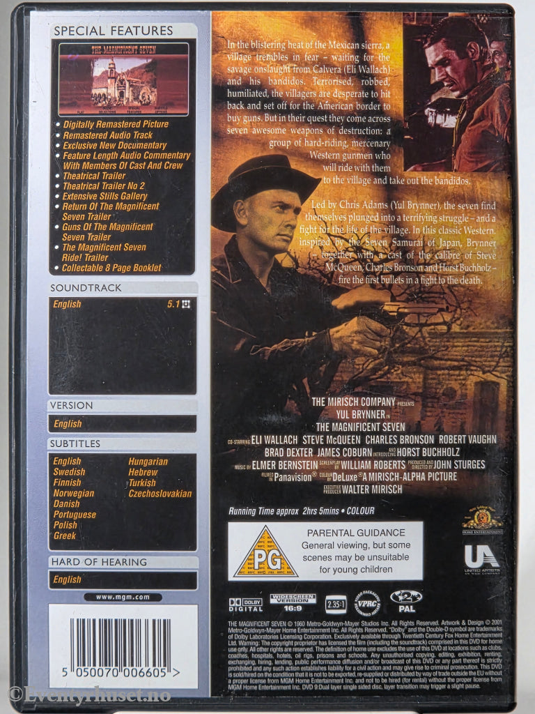 The Magnificent Seven (1960). DVD.